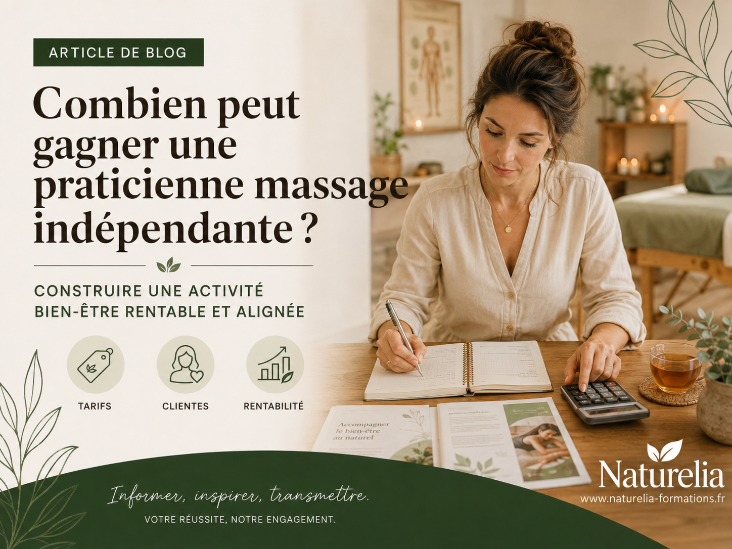 Combien peut gagner une praticienne de massage bien etre independante