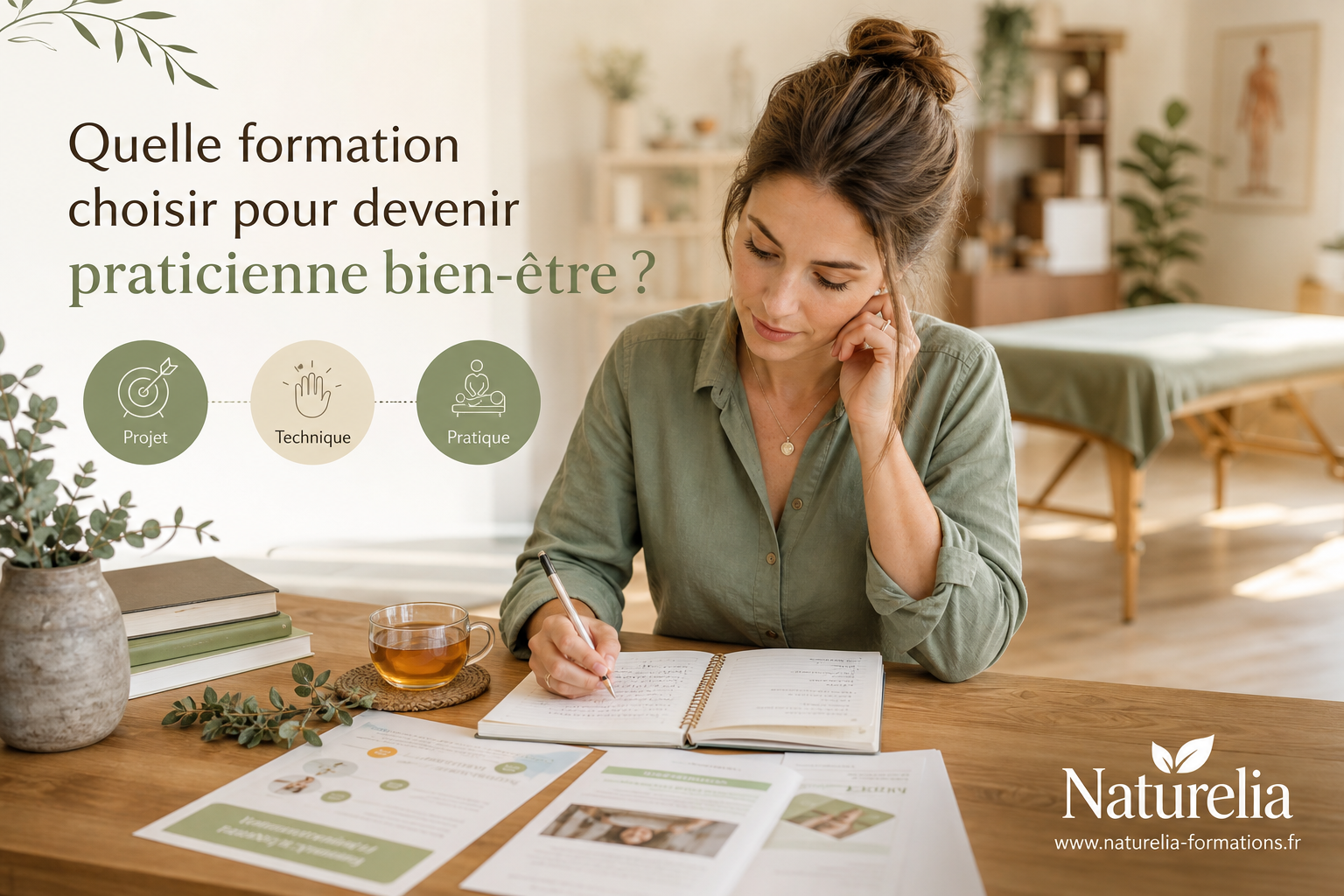 Comment devenir praticienne bien-être en reconversion professionnelle en se formant au centre de formation Naturelia