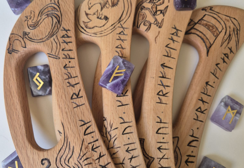 Drakkars gravés en exclusivité par Elodie VIALLE pour Naturelia