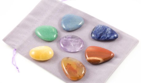 Kit de pierres pour utilisation sur les 7 chakras